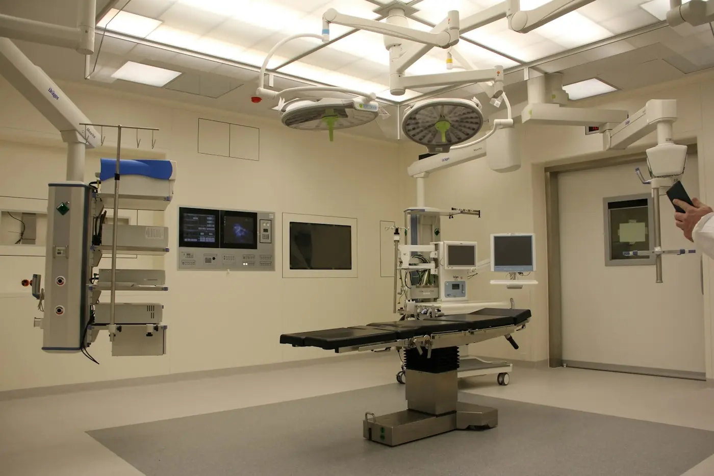 Illustrative stock photo of a modern operating theatre. Not Sree Gokulam Medical College.